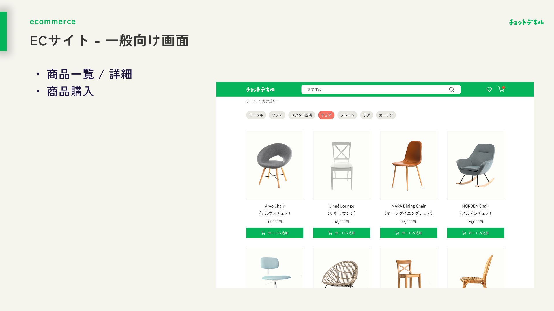 ECサイト - 画面例1